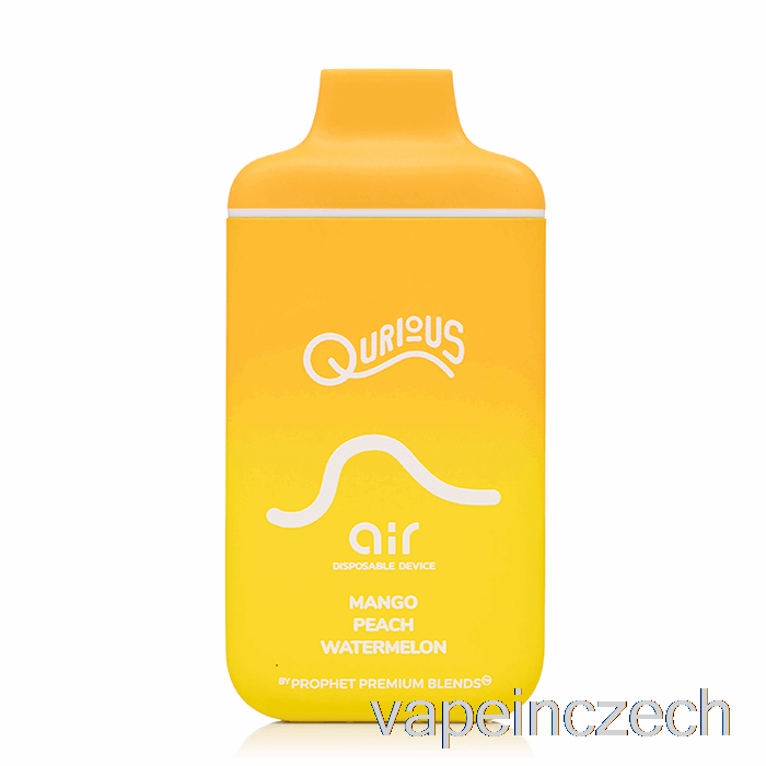 Qurious Air 6000 Jednorázový Mango Broskev Vodní Meloun Vape Bez Nikotinu